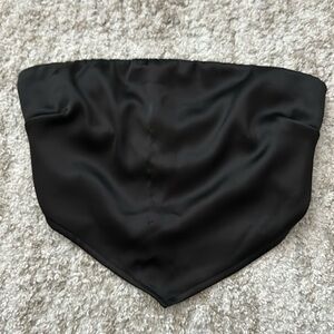 Fashion nova satin black tube top